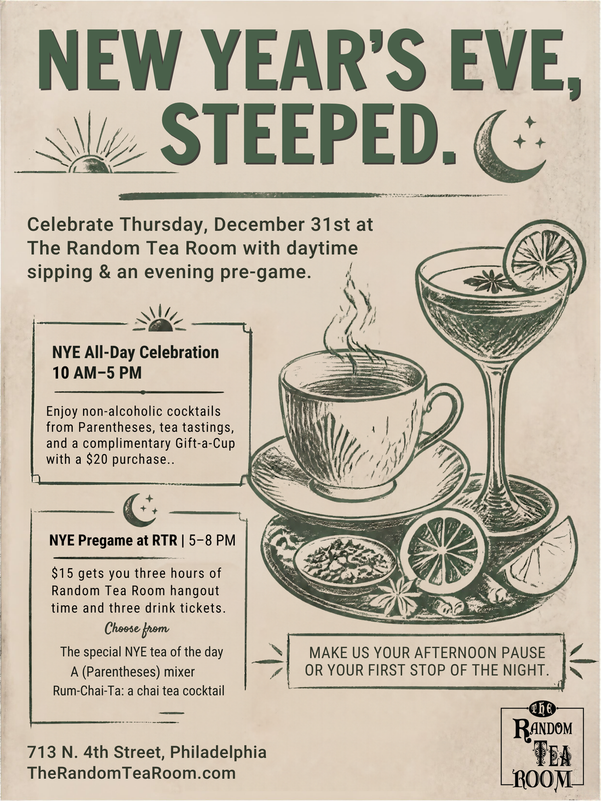 New Year's Eve, Steeped.