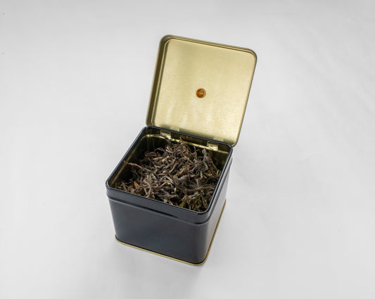 Small Square Black Tea Caddy